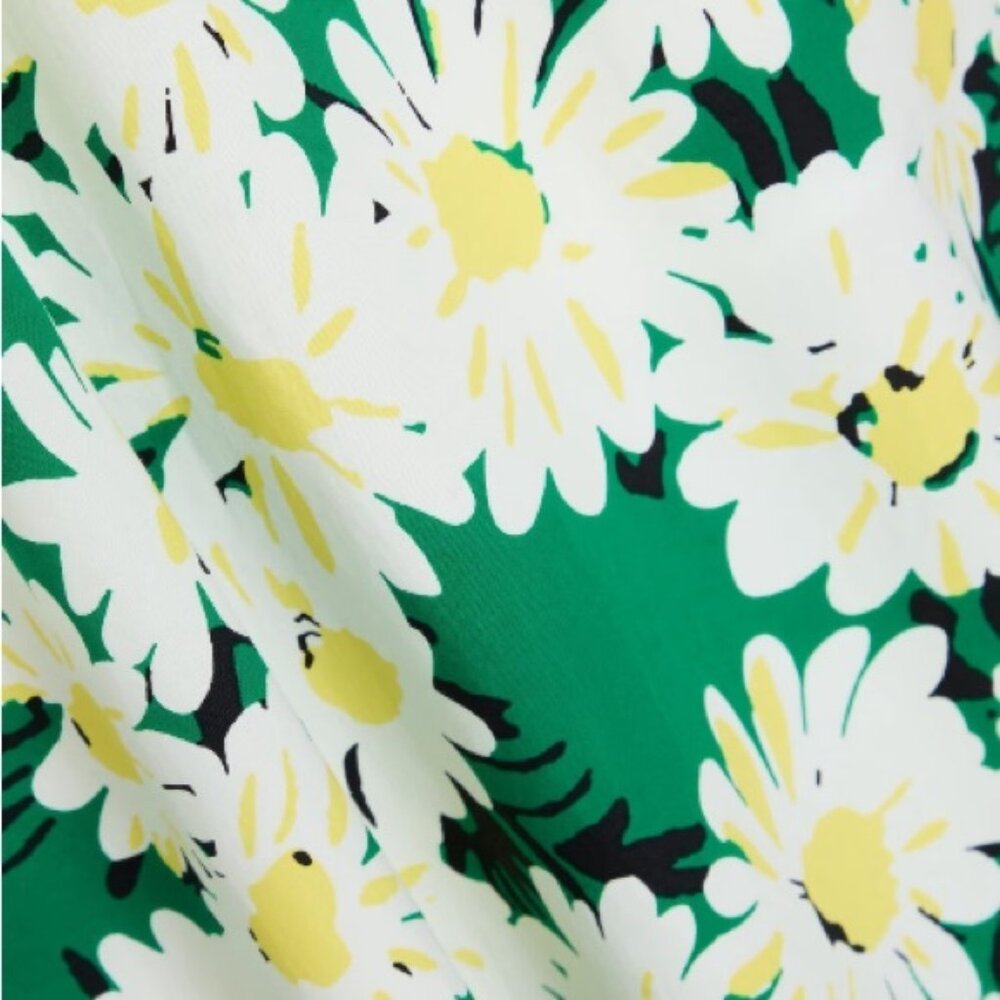 Diane Von Furstenberg Green Floral Midi Dress - Picture 4 of 7